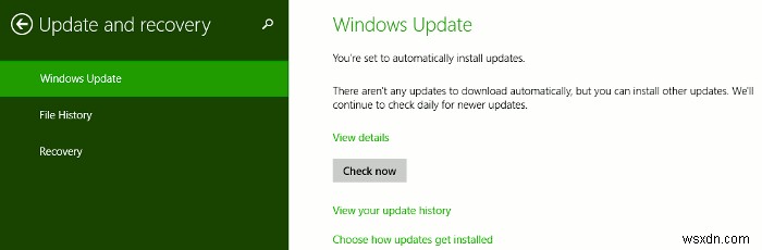 Cái nhìn chi tiết về cập nhật và khôi phục Windows 8.1