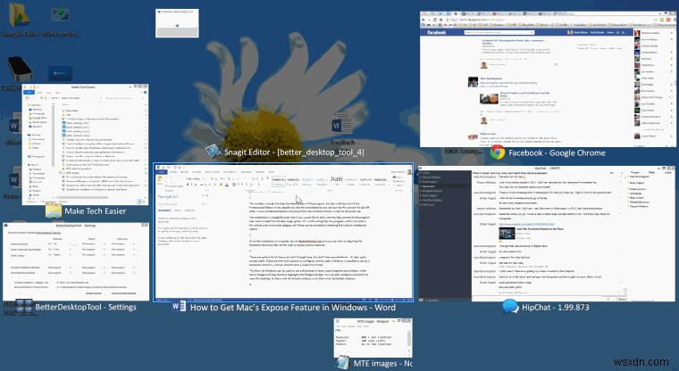 Cách tải Tính năng Exposé của Mac trong Windows