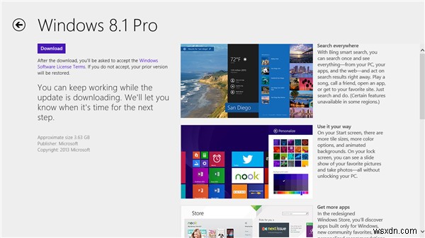 Nâng cấp lên Windows 8.1 cho mọi hệ điều hành Windows