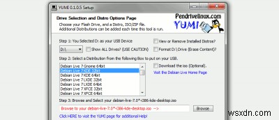 Tạo ổ USB MultiBoot Linux với YUMI