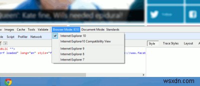 Cách xem trang web trong chế độ IE 7, 8 và 9 trong Internet Explorer 10