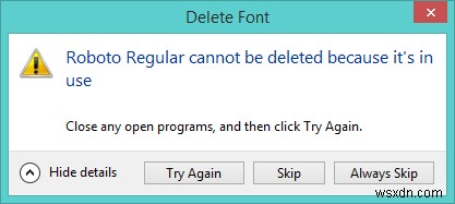 Cách xóa phông chữ bằng Windows Registry