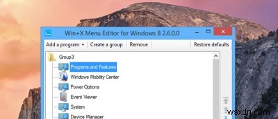 Dễ dàng chỉnh sửa menu Win + X trong Windows 8 để tăng năng suất của bạn