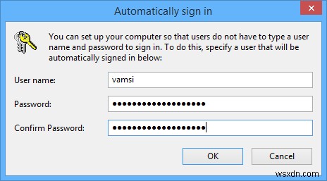 Cách đăng nhập tự động vào máy tính Windows 8