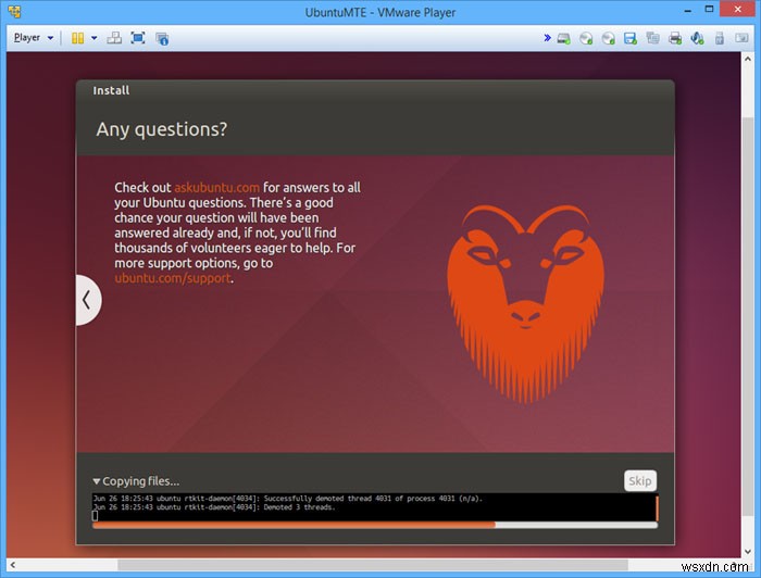 Cách cài đặt Ubuntu trong VMware Player [Windows]