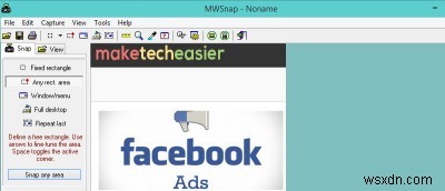 MWSnap - Công cụ và trình chỉnh sửa chụp ảnh màn hình miễn phí dành cho Windows