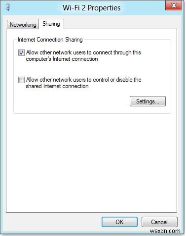 Cách thiết lập điểm phát sóng WiFi trong Windows 8