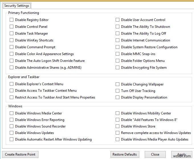 Dễ dàng tinh chỉnh Windows 8 của bạn với Ultimate Windows Tweaker 3