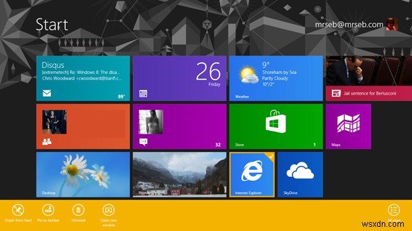 Thay thế màn hình Bắt đầu của Windows 8.1 bằng màn hình Ứng dụng