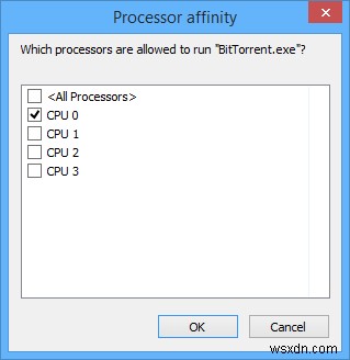 Buộc các ứng dụng Windows sử dụng một CPU cụ thể