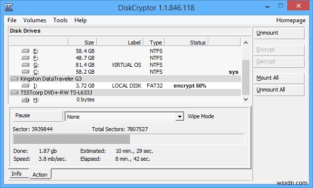 Cách sử dụng DiskCryptor để mã hóa phân vùng trong Windows