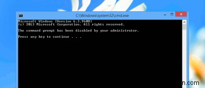 Cách tắt Command Prompt trong Windows