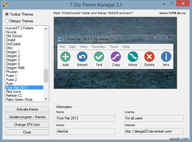 Chủ đề dễ dàng WinRAR và 7-Zip để có một cuộc đại tu toàn diện về hình ảnh
