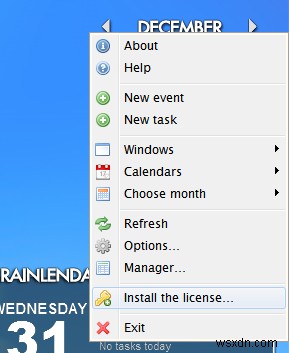 Rainlendar:Ứng dụng lịch có thể tùy chỉnh trên máy tính để bàn của bạn (Tặng phẩm)
