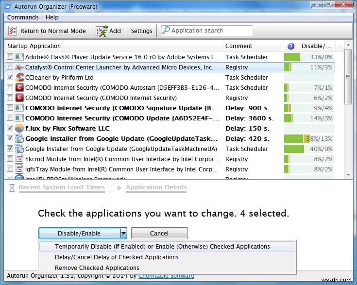 Quản lý hiệu quả các mục khởi động trong Windows với Autorun Organizer