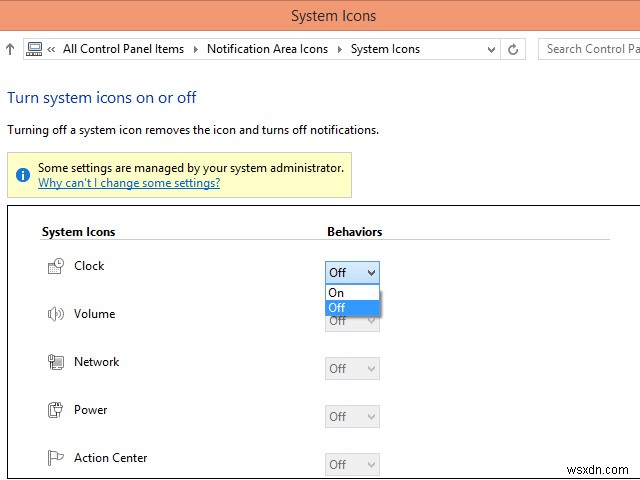 Cách ẩn các biểu tượng trên thanh tác vụ và tinh chỉnh vùng thông báo trong Windows 8