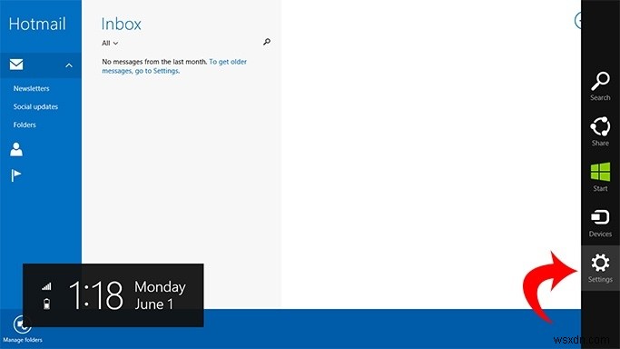Cách sử dụng các ô trực tiếp khác nhau cho nhiều email trong ứng dụng thư Windows 8.1