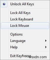 KeyFreeze - Ứng dụng đơn giản để khóa bàn phím và chuột mà không cần khóa màn hình