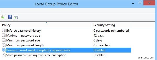 Cách thực thi quy tắc mật khẩu đối với người dùng trong Windows