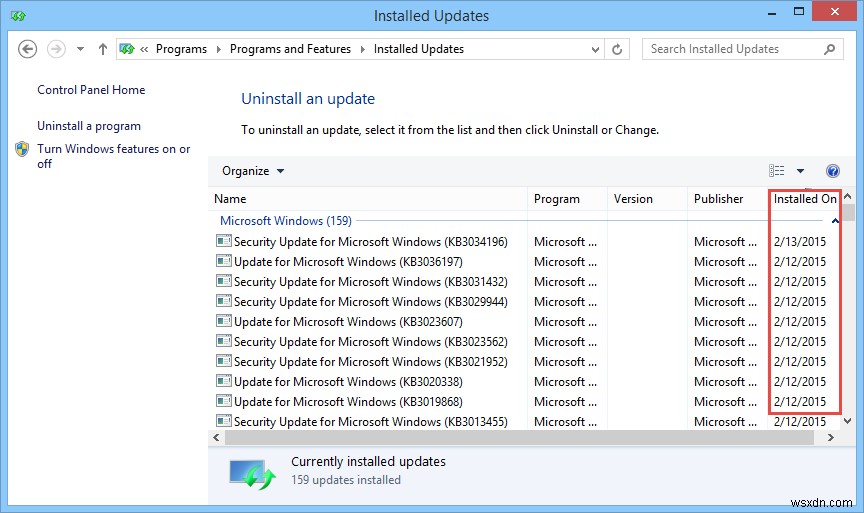Cách gỡ cài đặt Windows Update