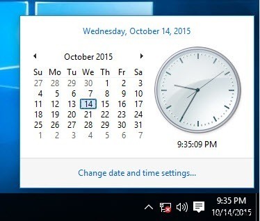 Cách khôi phục đồng hồ cũ trong Windows 10