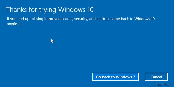 Cách hạ cấp từ Windows 10 xuống phiên bản Windows cũ hơn