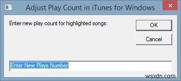 Điều chỉnh số lượt phát trong iTunes [Windows]