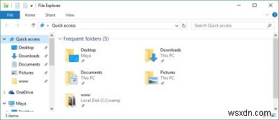 Cách xóa quyền truy cập nhanh khỏi Windows 10 File Explorer