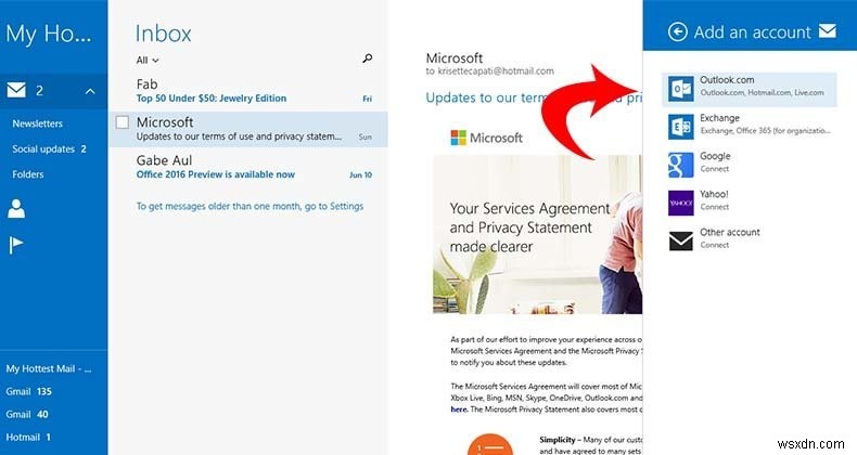 Cách thiết lập ứng dụng thư Windows 8 để sử dụng thư POP