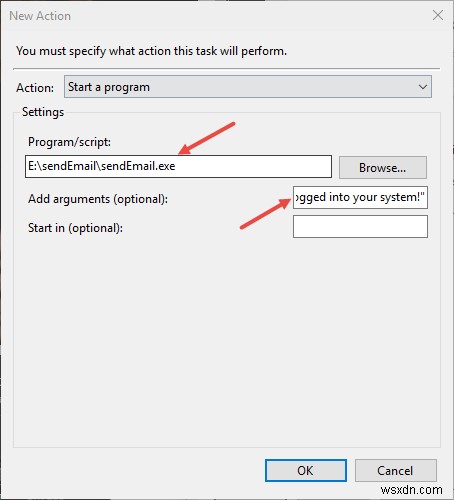 Cách đặt Windows gửi thông báo qua email khi đăng nhập người dùng