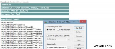 Cách theo dõi các thay đổi trong Windows Registry với RegShot