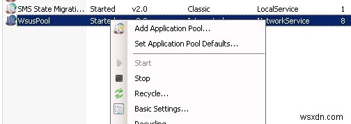 Lỗi cập nhật Windows 0x80244022 và giới hạn bộ nhớ WsusPool