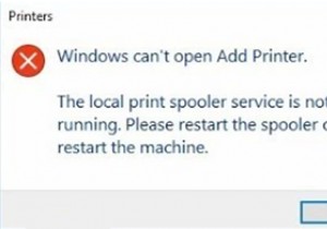 Khắc phục:Dịch vụ bộ đệm in cục bộ không chạy trong Windows 10