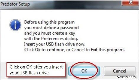 Khóa máy tính của bạn bằng ổ USB flash và Predator