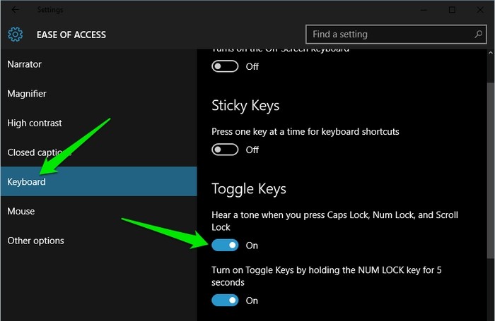 Nhận thông báo bất cứ khi nào bạn nhấn phím Caps Lock trong Windows