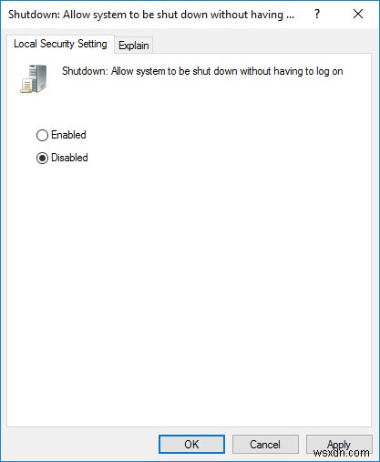 Cách xóa nút tắt máy khỏi màn hình đăng nhập Windows 10