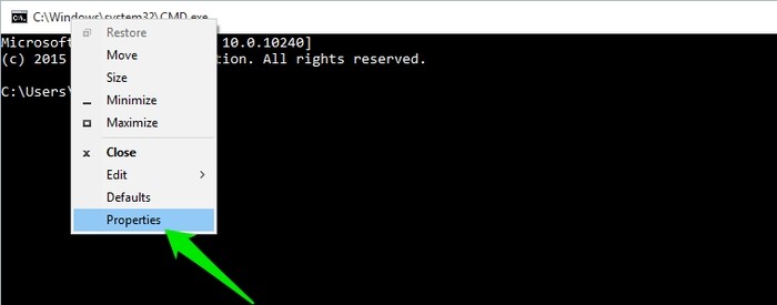Tùy chỉnh giao diện của Command Prompt trong Windows 10