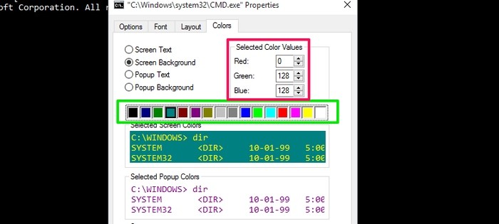 Tùy chỉnh giao diện của Command Prompt trong Windows 10