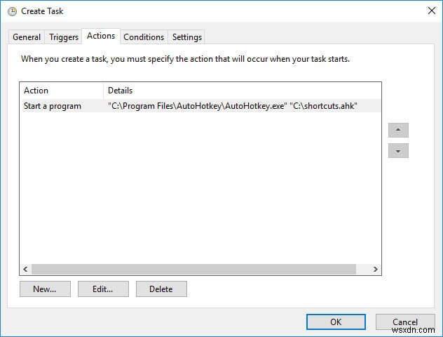 Cách lên lịch AutoHotkey để khởi động với Windows