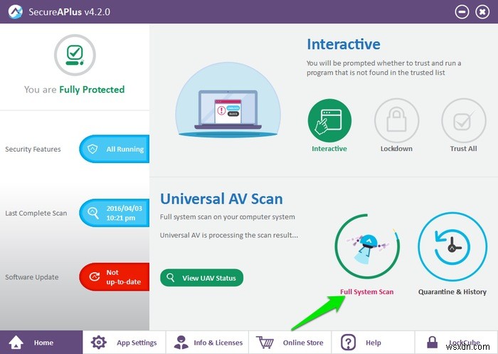 SecureAPlus:Chương trình chống vi-rút dựa trên đám mây miễn phí với sức mạnh của 12 công cụ chống vi-rút (Đánh giá và tặng)