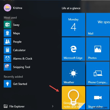 Cách tùy chỉnh biểu tượng ứng dụng trong menu bắt đầu của Windows 10