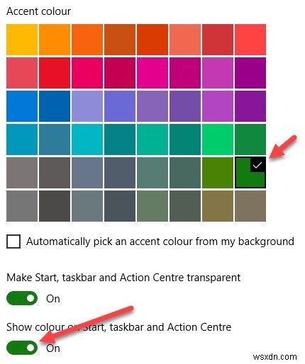Cách áp dụng màu dấu chỉ trong thanh tác vụ trong Windows 10