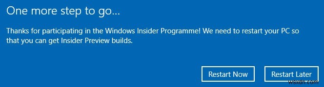 Cách trở thành người dùng nội bộ Windows trên PC chạy Windows 10