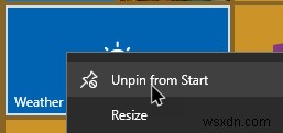 Cách sửa ô trống trong trình đơn bắt đầu của Windows 10
