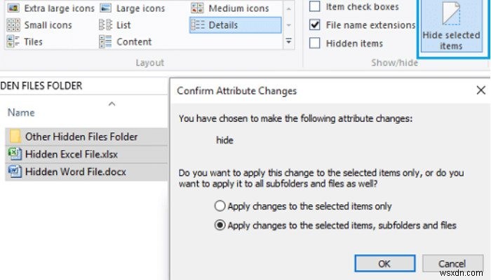 Cách ẩn tệp và thư mục trong Windows 10