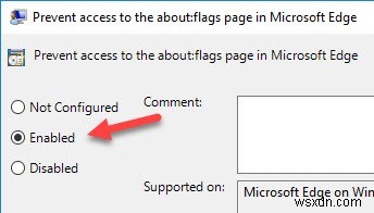 Cách chặn người dùng truy cập vào trang  about:flags  trong Microsoft Edge