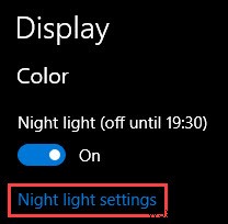 Cách bật và định cấu hình Tính năng ánh sáng ban đêm trong Windows 10