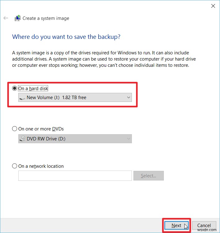 Cách sao lưu và khôi phục Windows 10 từ tệp hình ảnh