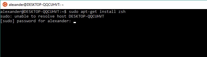 Cách cài đặt zsh và Oh My Zsh trong Windows 10