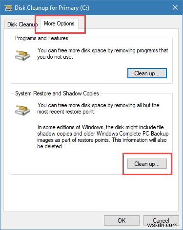 Cách xóa điểm khôi phục hệ thống cũ trong Windows